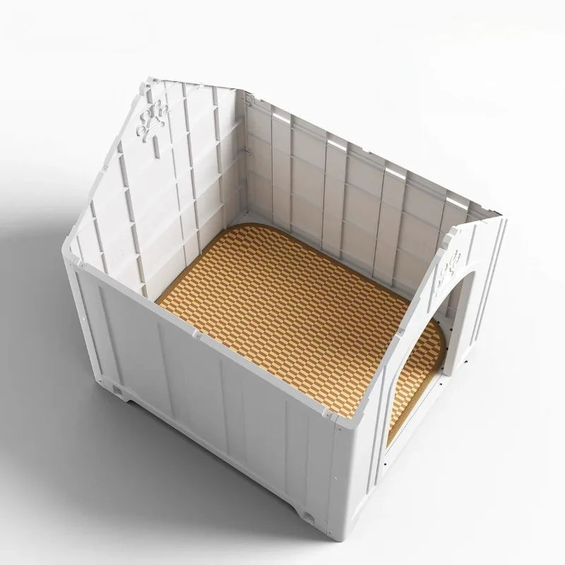 Dog House Outdoor Dogs Kennel Waterproof and Sun-proof Dogs Cage Solid and Firm Dog Accessories Moisture-proof Pet Supplies